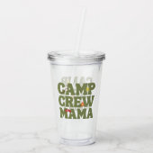 Kamp Crew Mama Kids Verjaardag Acryl Drinkbeker (Achterkant)