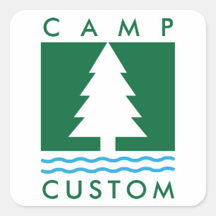 Kamp Custom Vierkante Sticker