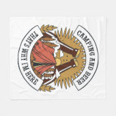Kamp en Bier Fleece Deken (Voorkant (Horizontaal))