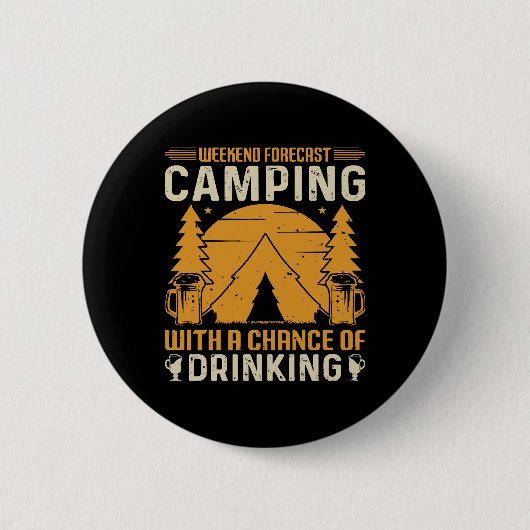 Kamp en drankgebruik ronde button 5,7 cm (Voorkant)