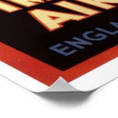 kamp en vliegtuig Egypte reizen Poster (Hoek)