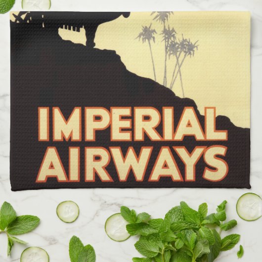  kamp en vliegtuig Egypte reizen Theedoek (Gevouwen)