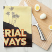 kamp en vliegtuig Egypte reizen Theedoek (Quarter Fold)