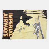 kamp en vliegtuig Egypte reizen Theedoek (Horizontaal)