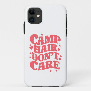 Kamp Haar Niet Geïnteresseerd Zomer Kamperen Meisj Case-Mate iPhone Case