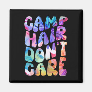 Kamp Haar Niet Gezellige Zomer Kampeer Shirt Voor Magneet