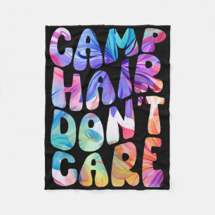 Kamp Haar Niet Om T-shirt Voor Meisjes Voor Zomer Fleece Deken