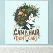 Kamp Haar Niet Scheren Canvas Afdruk (Insitu (Houten vloer))