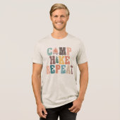 Kamp Hiken Herhaal Tri-Blend Shirt (Voorkant volledig)