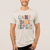 Kamp Hiken Herhaal Tri-Blend Shirt (Voorkant)