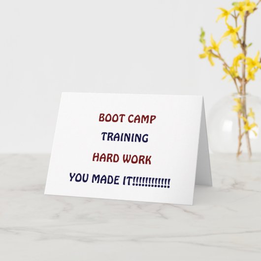 KAMP - JE HEBT HET GEMAAKT!!! KAART (Gele Bloem)