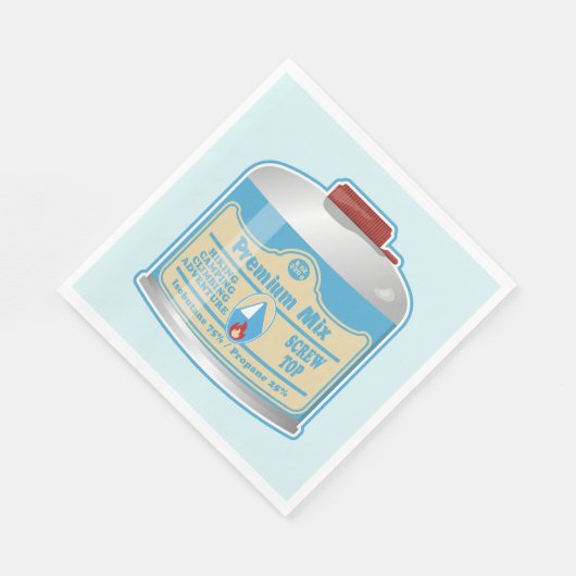 Kamp kachel brandstof canistier propaan isobutaan servet (Hoek)