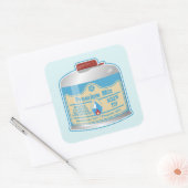 Kamp kachel brandstof canistier propaan isobutaan vierkante sticker (Envelop)