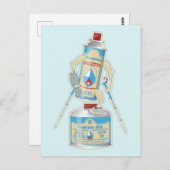 Kamp kachel gasflessen grappig wandelen briefkaart (Voorkant / Achterkant)