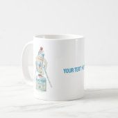 Kamp kachel gasflessen grappig wandelen koffiemok (Voorkant links)