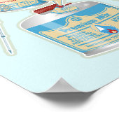 Kamp kachel gasflessen grappig wandelen poster (Hoek)