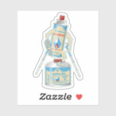 Kamp kachel gasflessen grappig wandelen sticker (Vel)