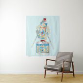 Kamp kachel gasflessen grappig wandelen wandkleed (In situ)