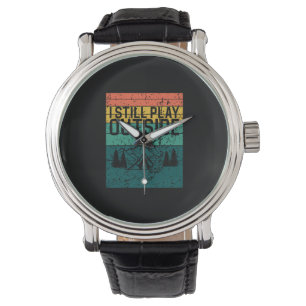 Kamp Kampeer Vuur Tent Retro Horloge