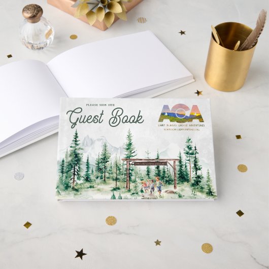 Kamp kiest altijd voor avonturen gastenboek (Voorkant open)