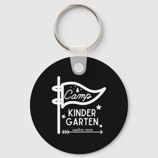 Kamp Kindergarteleraar Funny Camper Kampeerterrein Sleutelhanger (Voorkant)
