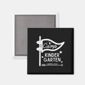 Kamp Kleuterleraar Funny Camper Camps Campi Magneet (Voorkant / Achterkant)