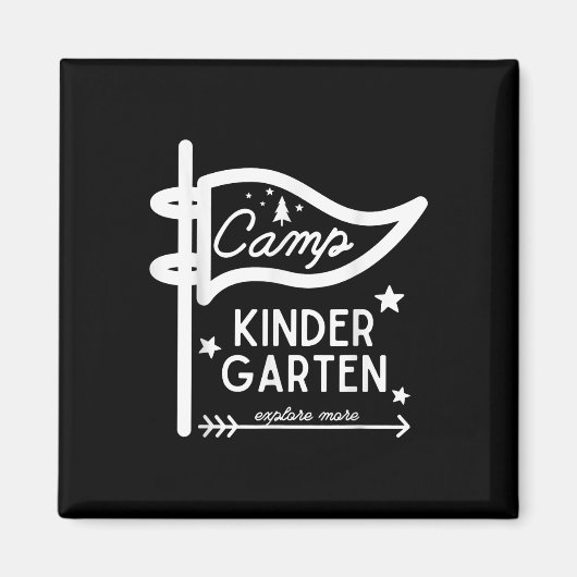 Kamp Kleuterleraar Funny Camper Camps Campi Magneet (Voorkant)