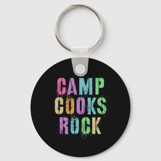 Kamp Koks Rocks Funny Campground Chef Crew Campsi Sleutelhanger (Voorkant)