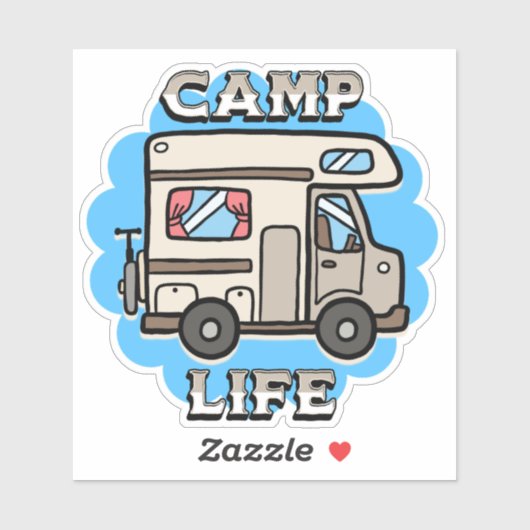 Kamp Leven | Retrocamper Sticker (Vel)