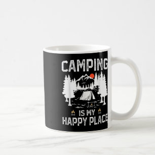 Kamp maken mij gelukkig Funny Camper Bos Kamp Koffiemok