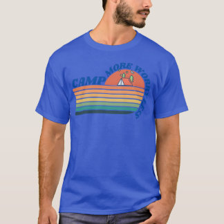 KAMP MEER, MINDER ZORGEN Kampeer buiten jongen T-shirt