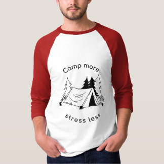 Kamp meer stress minder 3/4 sleeve raglan t-shirt