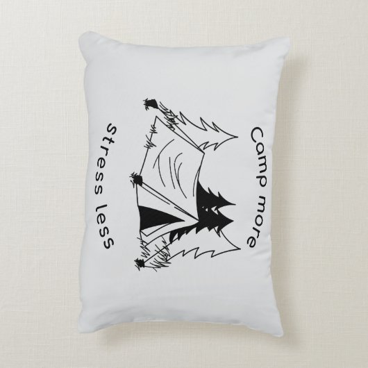 Kamp meer stress minder accent kussen (Achterkant (Verticaal))