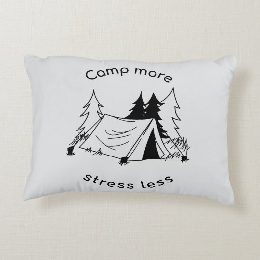 Kamp meer stress minder accent kussen (Achterkant)
