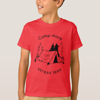 Kamp meer stress minder basic Tri-Blend Shirt