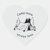 Kamp meer stress minder hart sticker (Voorkant)
