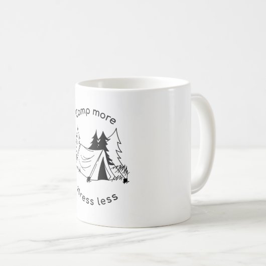 Kamp meer stress minder koffiemok (Voorkant rechts)