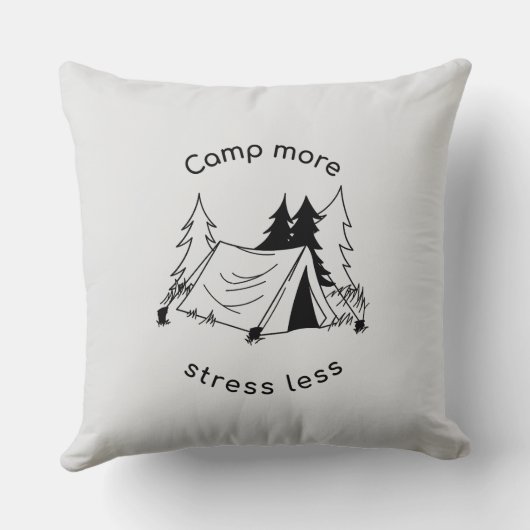 Kamp meer stress minder kussen (Achterkant)
