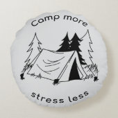 Kamp meer stress minder rond kussen (Achterkant)
