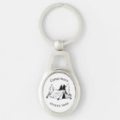 Kamp meer stress minder sleutelhanger (Voorkant)