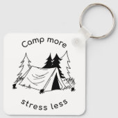 Kamp meer stress minder sleutelhanger (Achterkant)