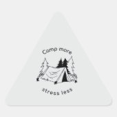 Kamp meer stress minder sticker (Voorkant)
