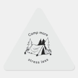 Kamp meer stress minder sticker