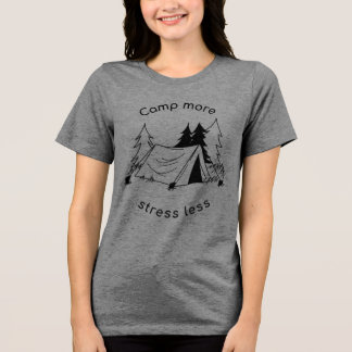 Kamp meer stress minder Tri-Blend shirt