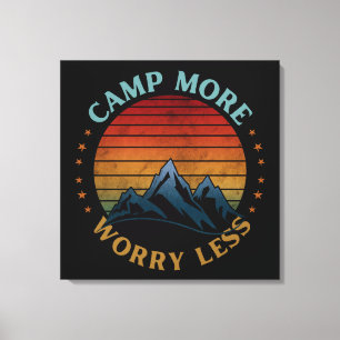 KAMP MEER ZORGEN MINDER CANVAS AFDRUK