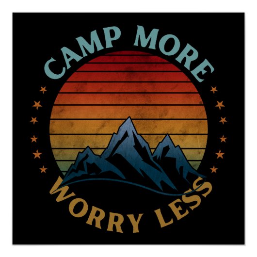 KAMP MEER ZORGEN MINDER  PERFECT POSTER (Voorkant)