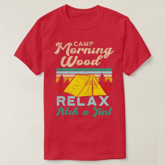 Kamp Ochtend Hout 2 T-shirt (Design voorkant)