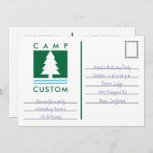 kamp op maat kaart (Voorkant / Achterkant)