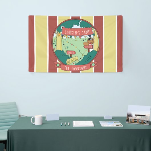 Kamp personaliseren spandoek (Beurs)