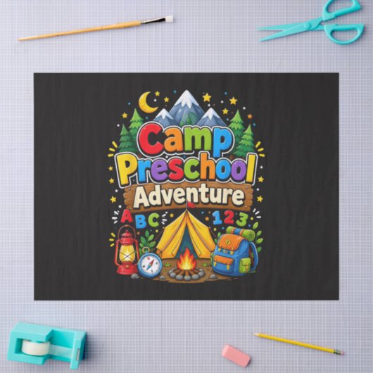 Kamp Peuterspeelzaal Avontuur Terug naar school Ee Tissuepapier (Craft)